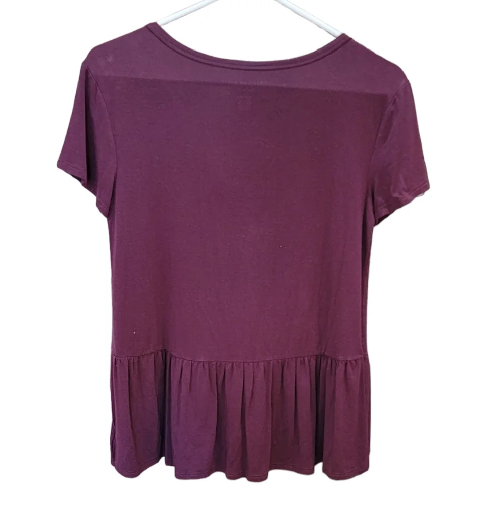 AMERICAN EAGLE Soft and Sexy Blouse Plum - Picture 3 of 7